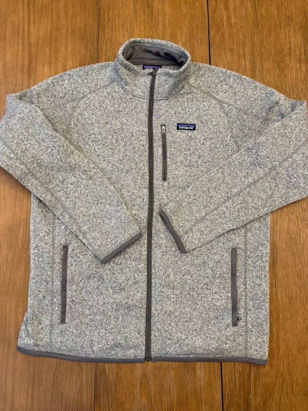 Patagonia Men's Better Sweater Full Zip Jacket XL Stonewash Gray NWT